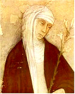 A painting of St Catherineof Siena